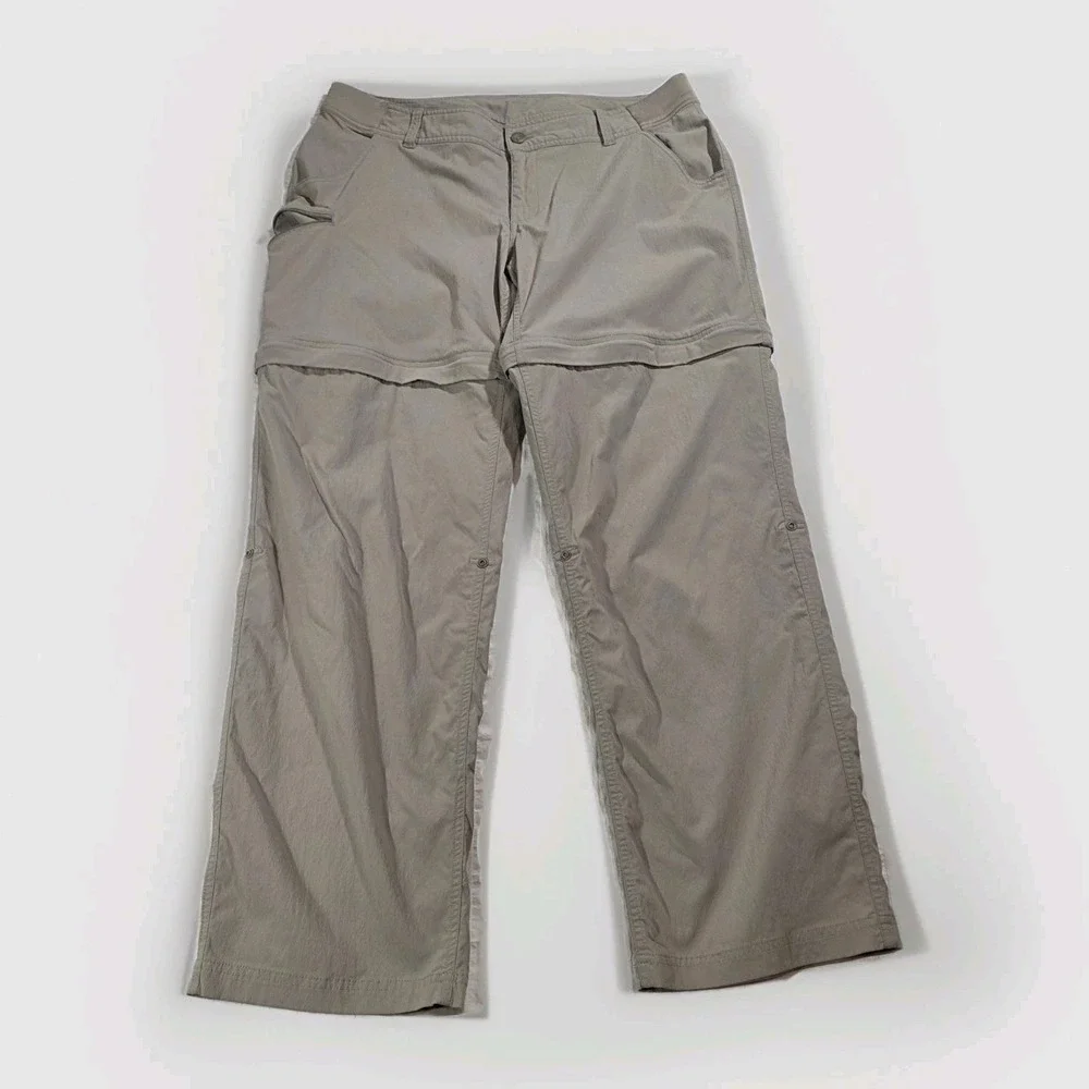 World‎ Wide Sportsman Mens 16 Convertible Cargo Pants Khaki Tan Hiking Fishing